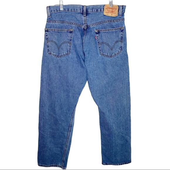 Men's Levi's Regular Fit 505 Denim Blue Jeans 36X30 - Picture 5 of 5